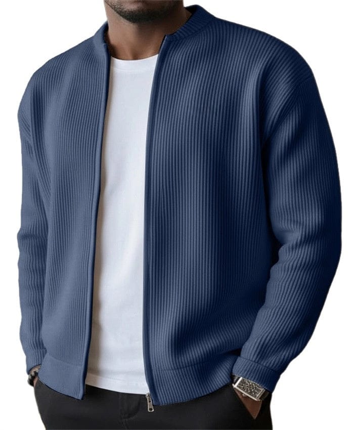 Simone | Cardigan Zip Coste Verticali