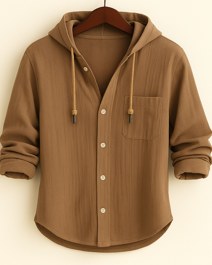 Enzo | Camicia con Cappuccio Cotone