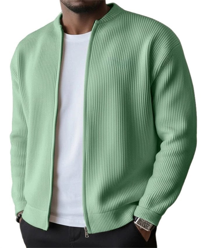 Simone | Cardigan Zip Coste Verticali