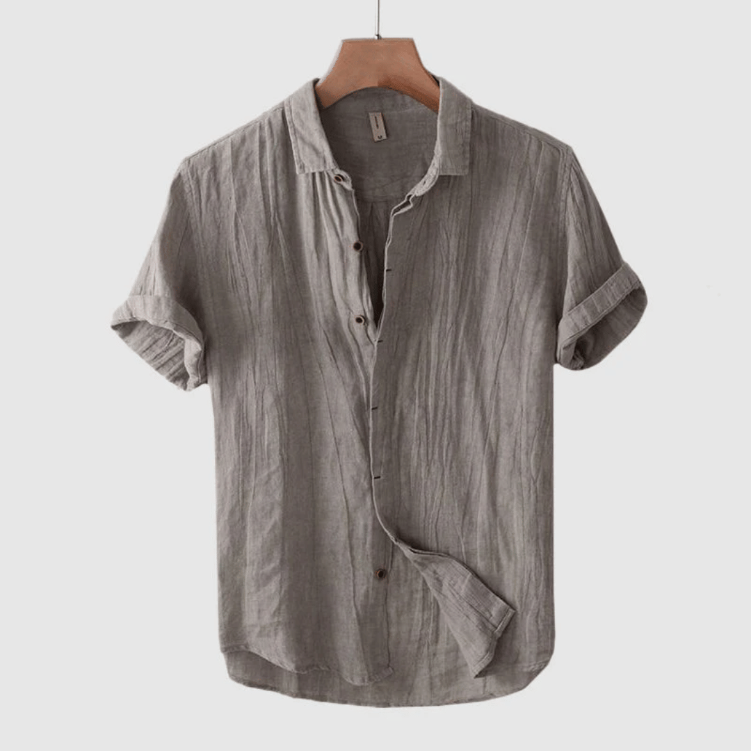 Pietro | Camicia Lino Maniche Corte