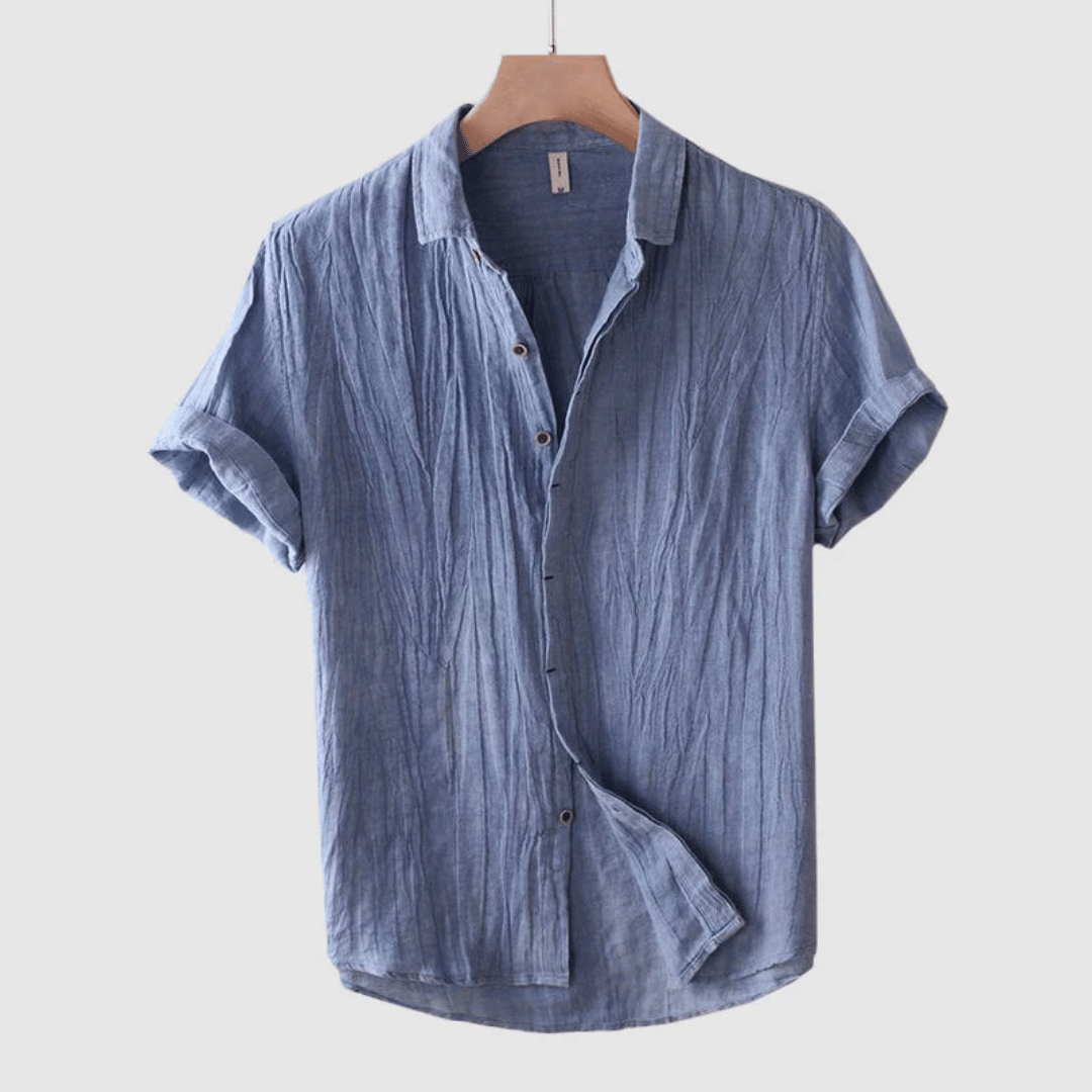 Pietro | Camicia Lino Maniche Corte