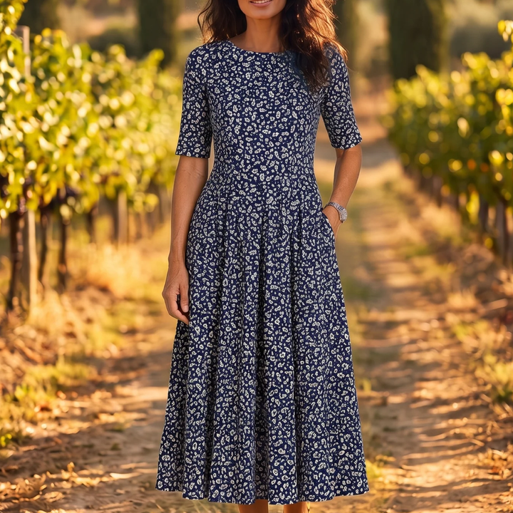 Cristina | Abito Midi Floreale
