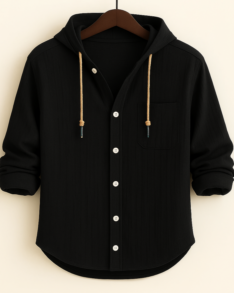 Enzo | Camicia con Cappuccio Cotone