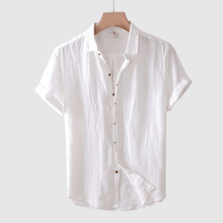 Pietro | Camicia Lino Maniche Corte