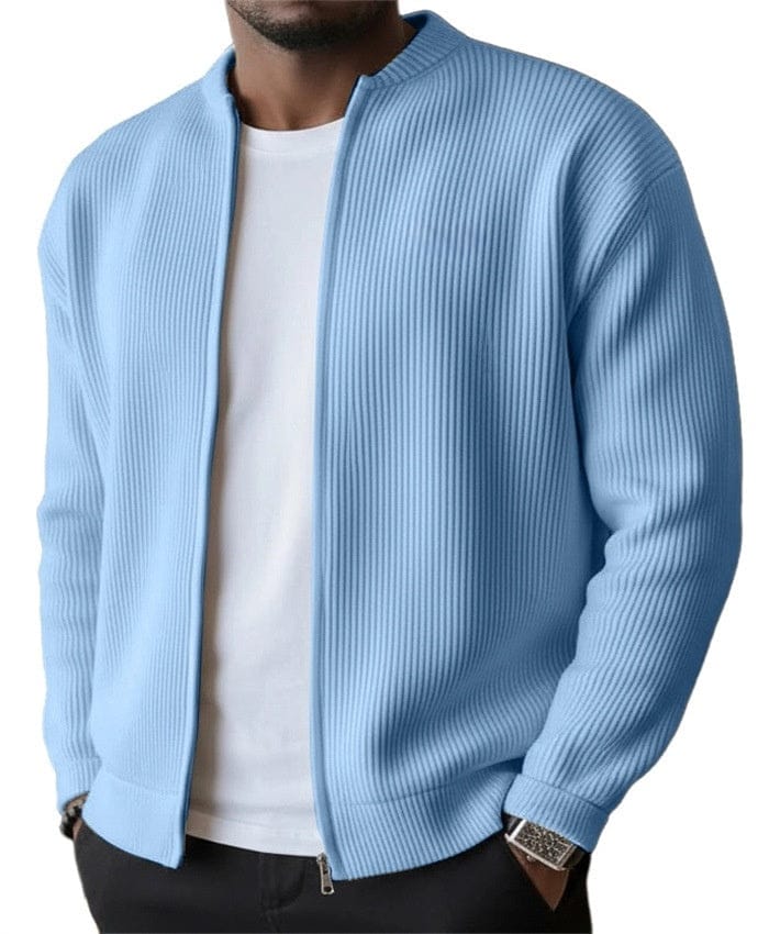 Simone | Cardigan Zip Coste Verticali