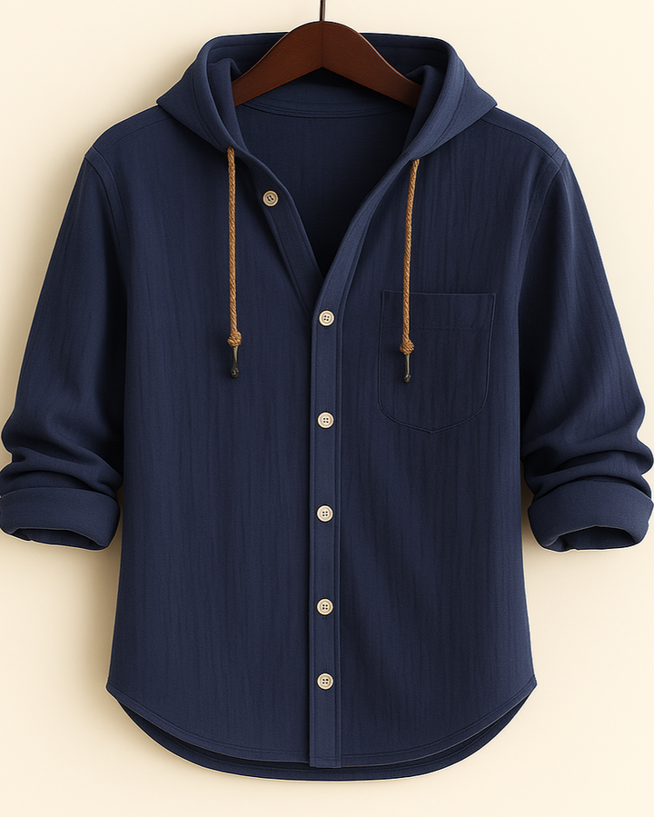 Enzo | Camicia con Cappuccio Cotone