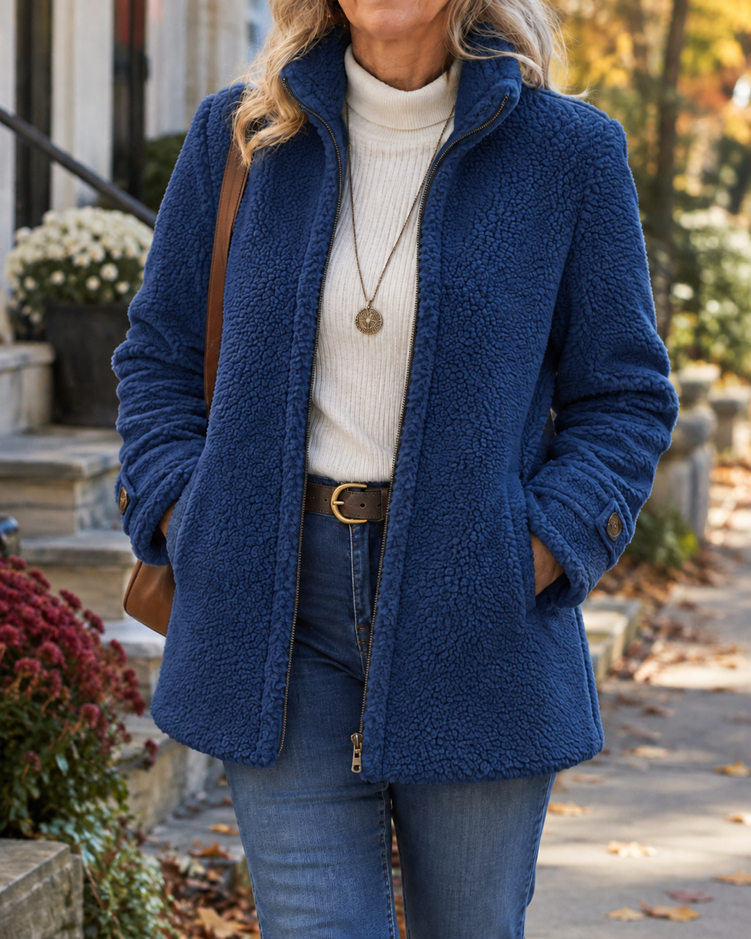 Ines | Giacca Zip Collo Alto