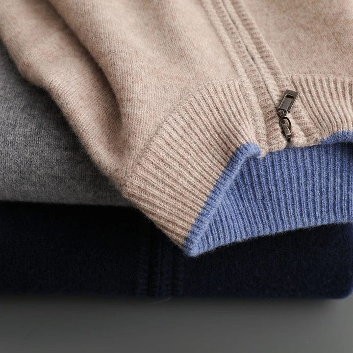 Raffaele | Cardigan Zip Elegante Leggero