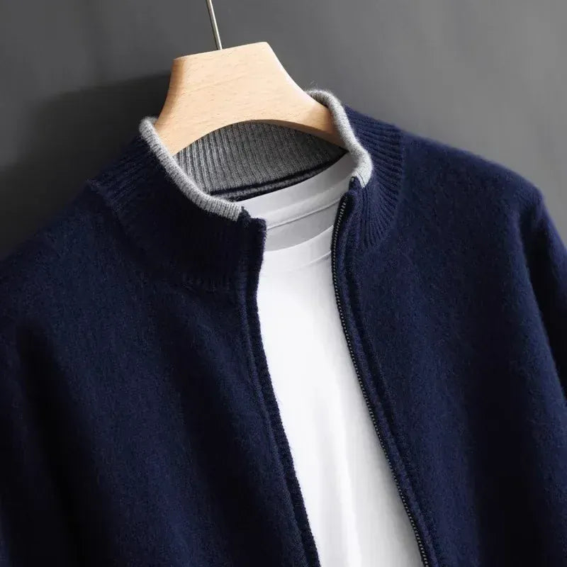 Raffaele | Cardigan Zip Elegante Leggero
