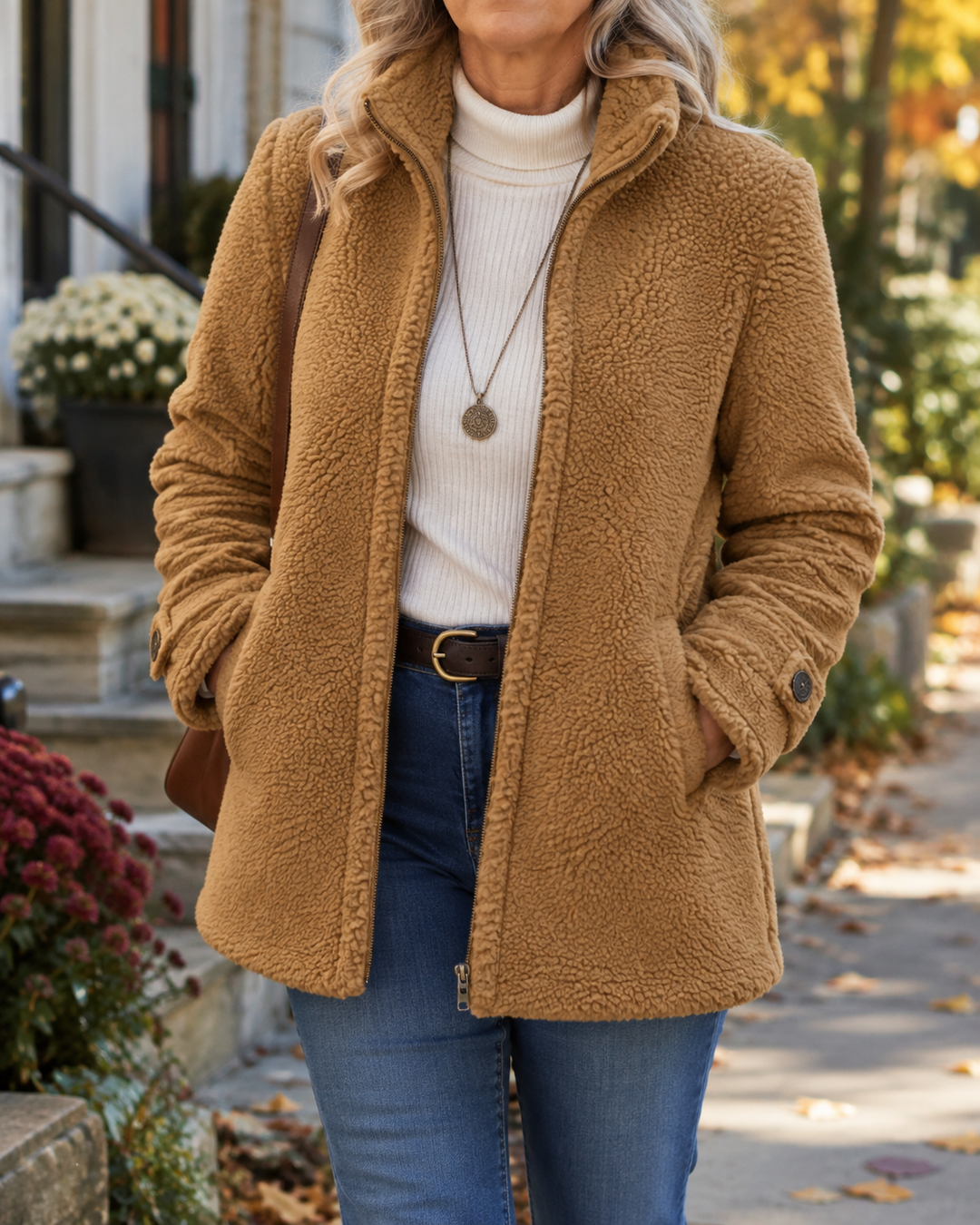 Ines | Giacca Zip Collo Alto