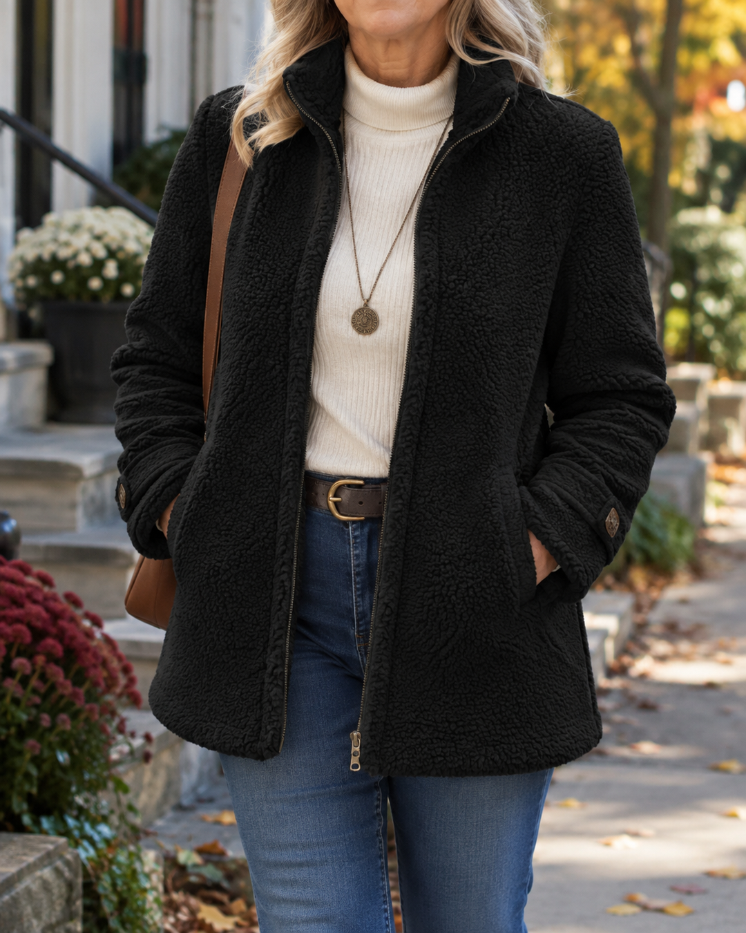 Ines | Giacca Zip Collo Alto