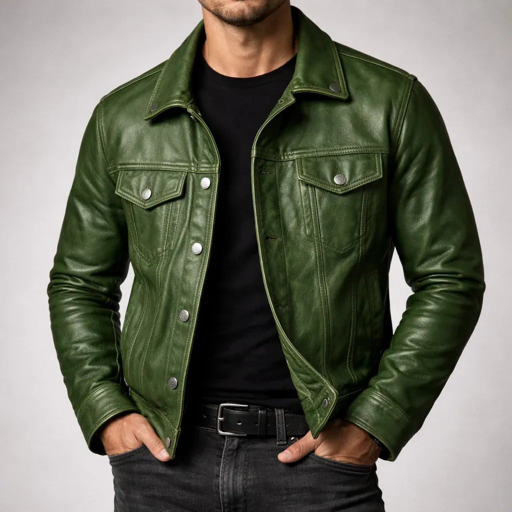 Matteo | Giacca Vintage Stile Trucker