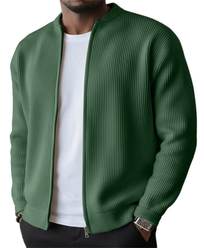 Simone | Cardigan Zip Coste Verticali