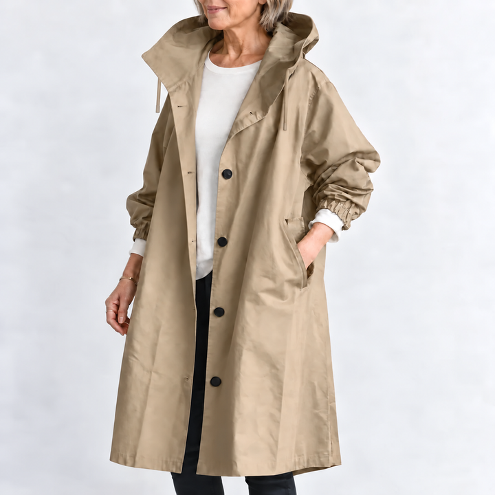 Gabriella | Trench Lungo con Cappuccio