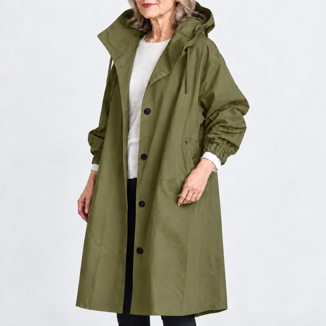 Gabriella | Trench Lungo con Cappuccio