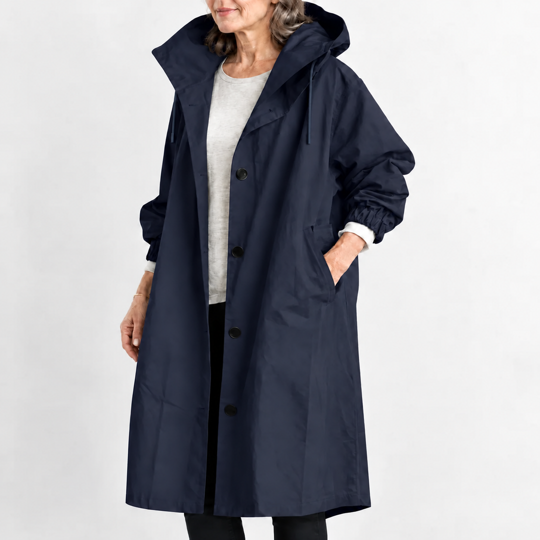 Gabriella | Trench Lungo con Cappuccio