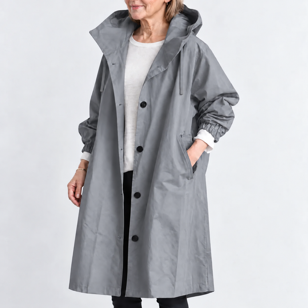Gabriella | Trench Lungo con Cappuccio