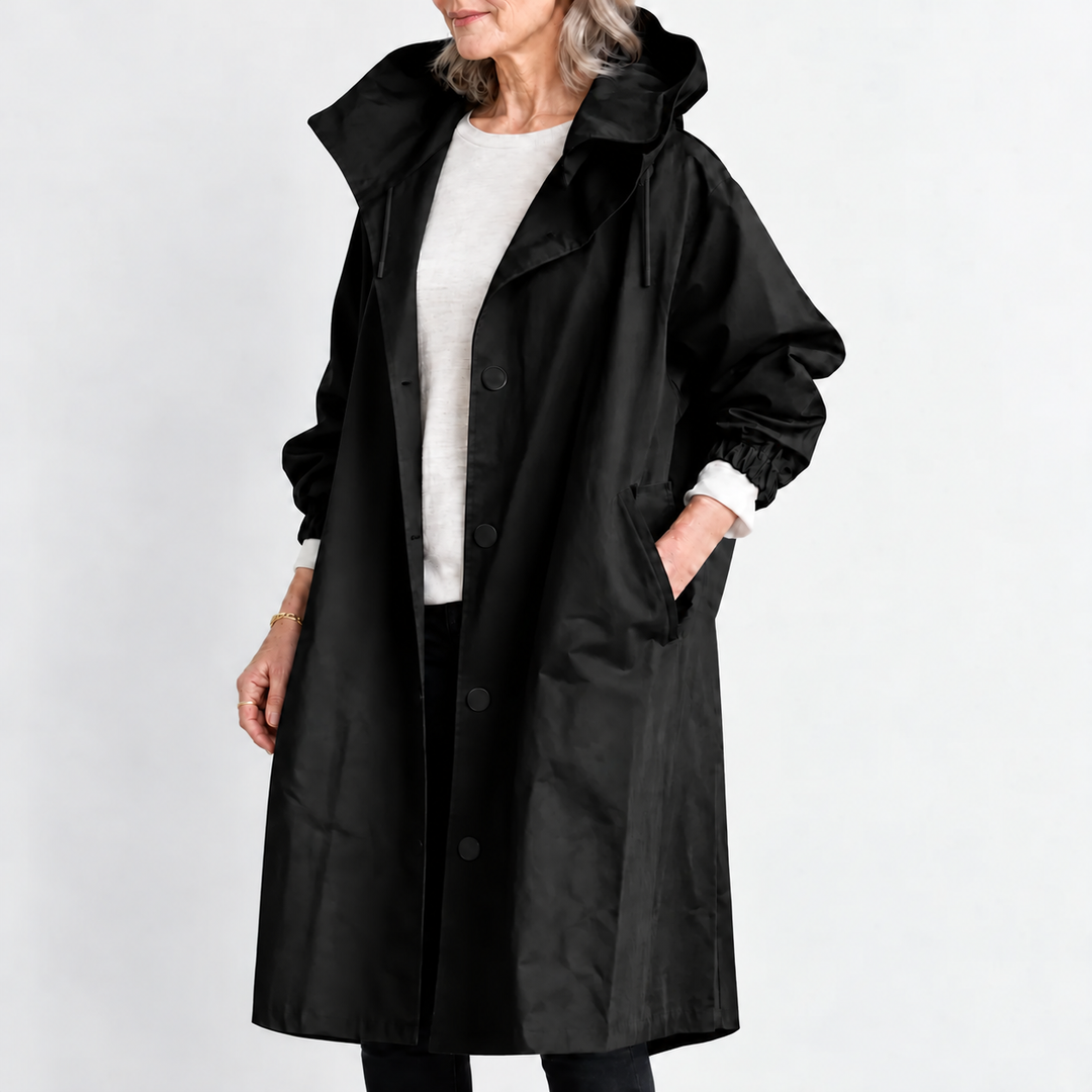 Gabriella | Trench Lungo con Cappuccio