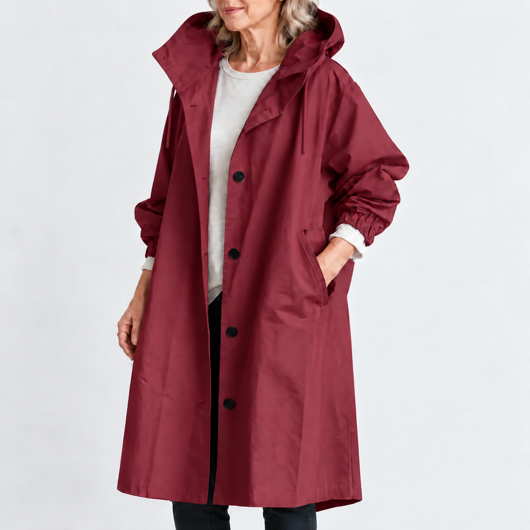 Gabriella | Trench Lungo con Cappuccio