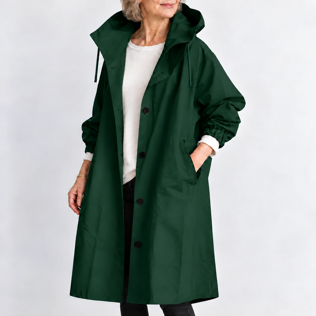 Gabriella | Trench Lungo con Cappuccio