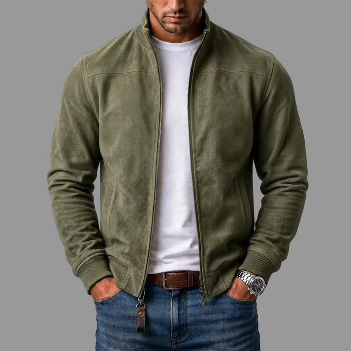 Clemente | Bomber Effetto Scamosciato