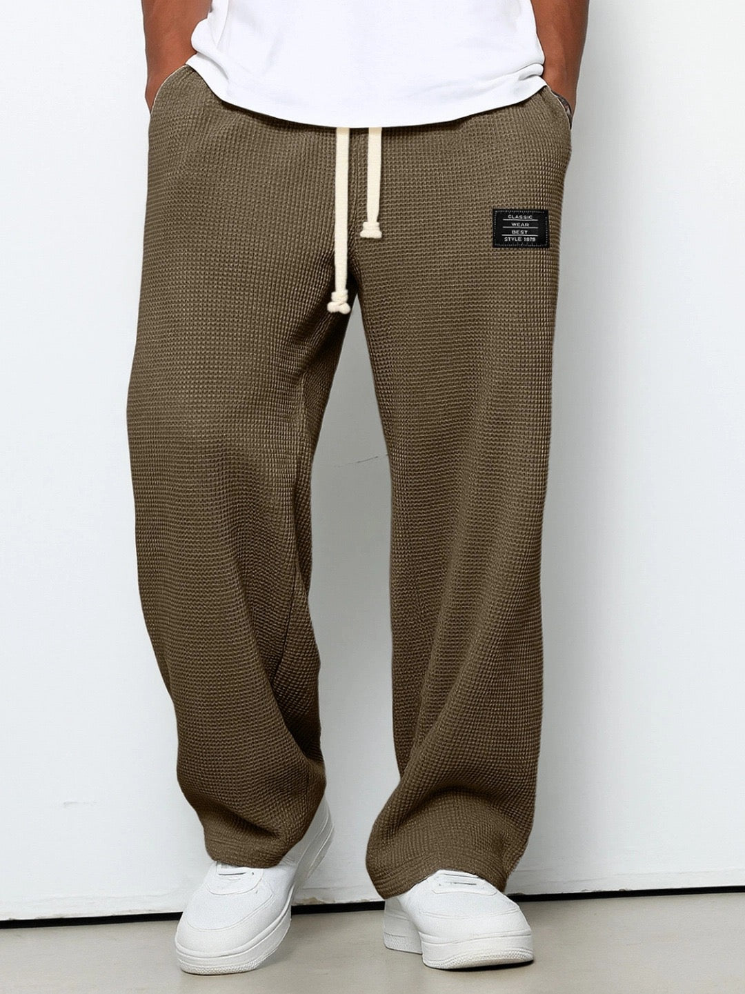 Daniele | Pantaloni con Coulisse Waffle