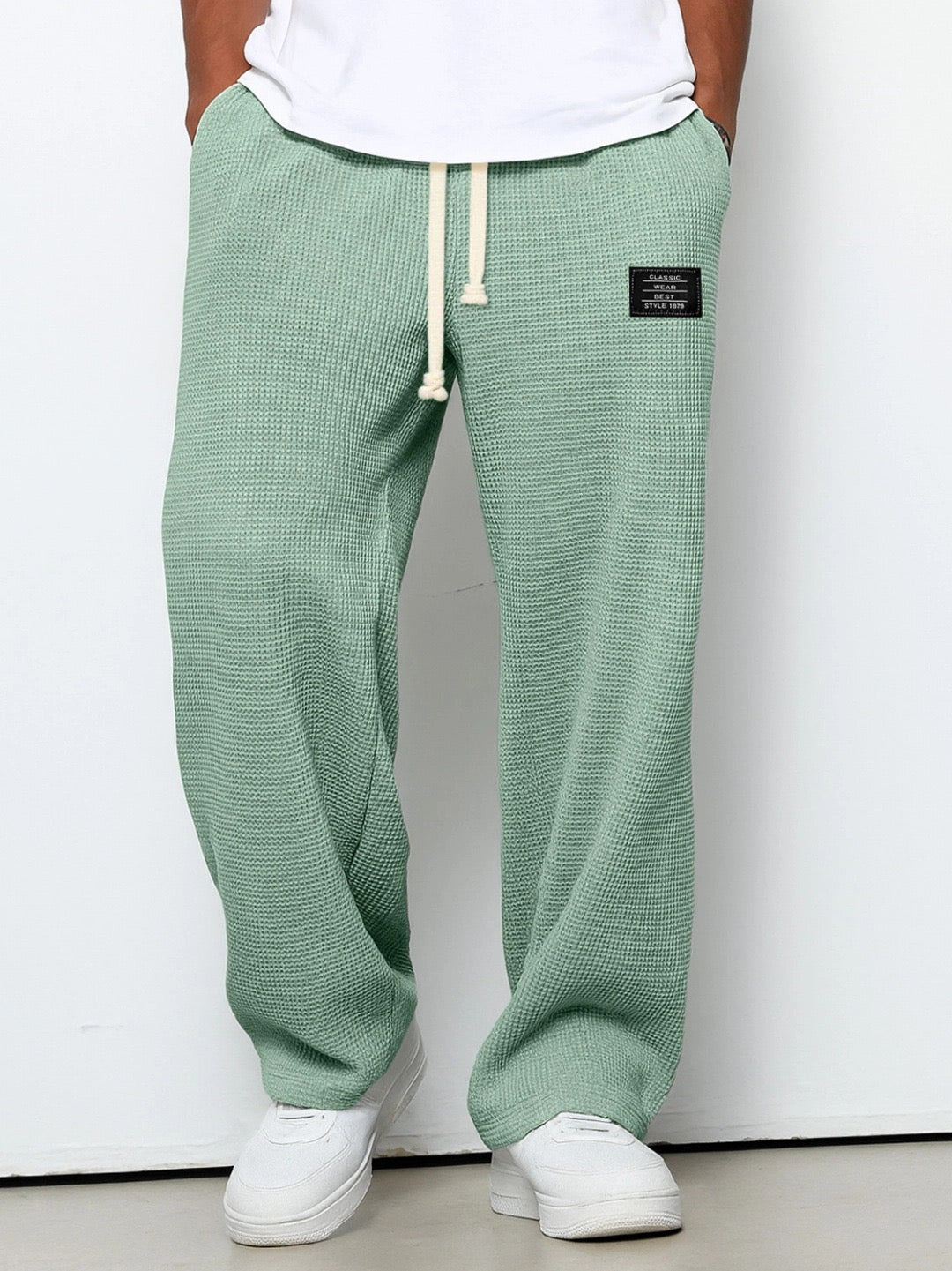 Daniele | Pantaloni con Coulisse Waffle