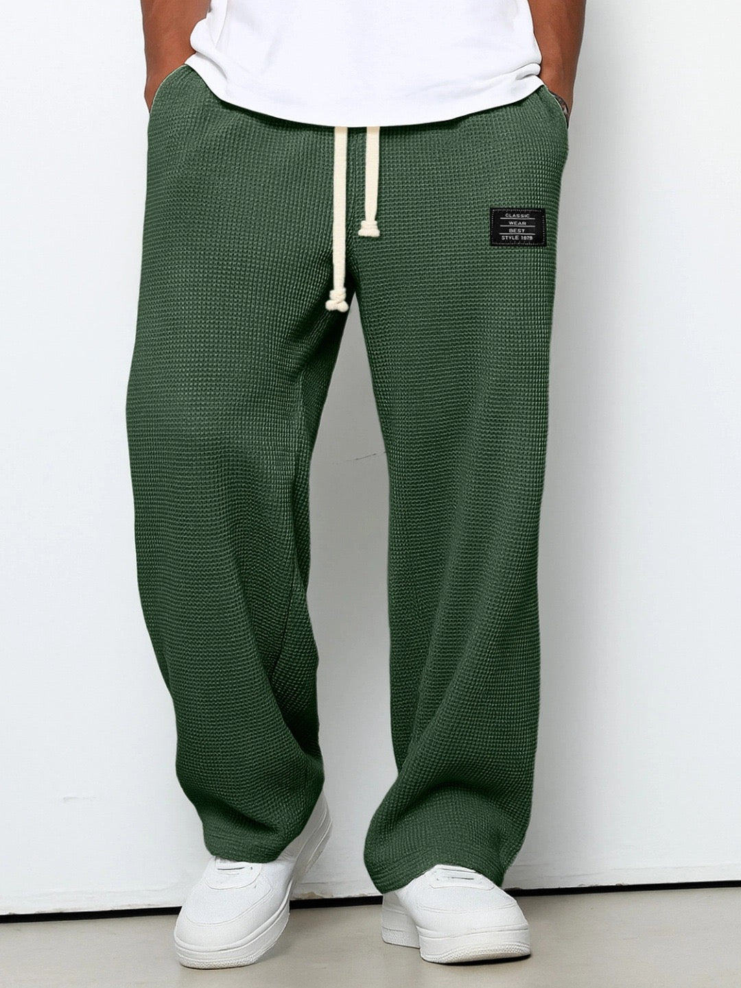 Daniele | Pantaloni con Coulisse Waffle