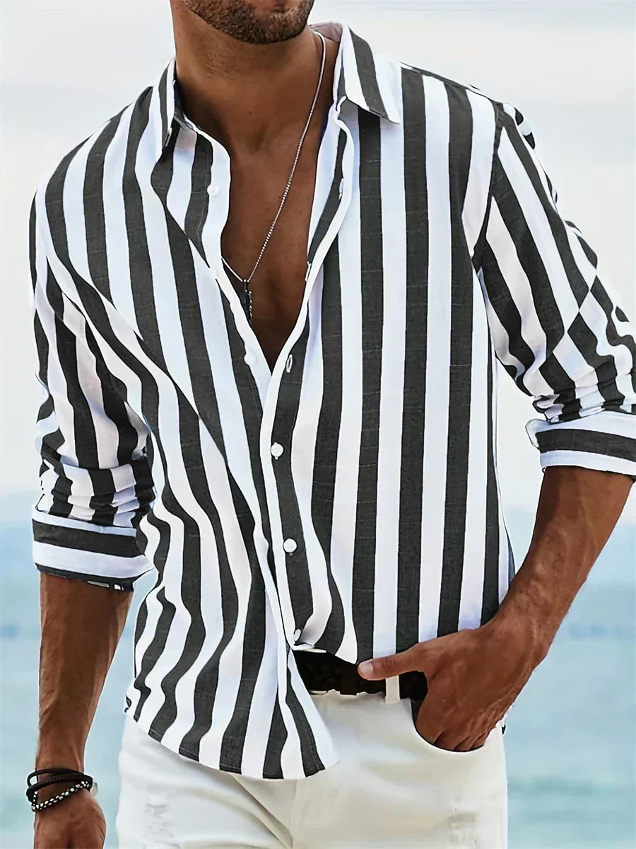 Leonardo | Camicia a Righe Estiva
