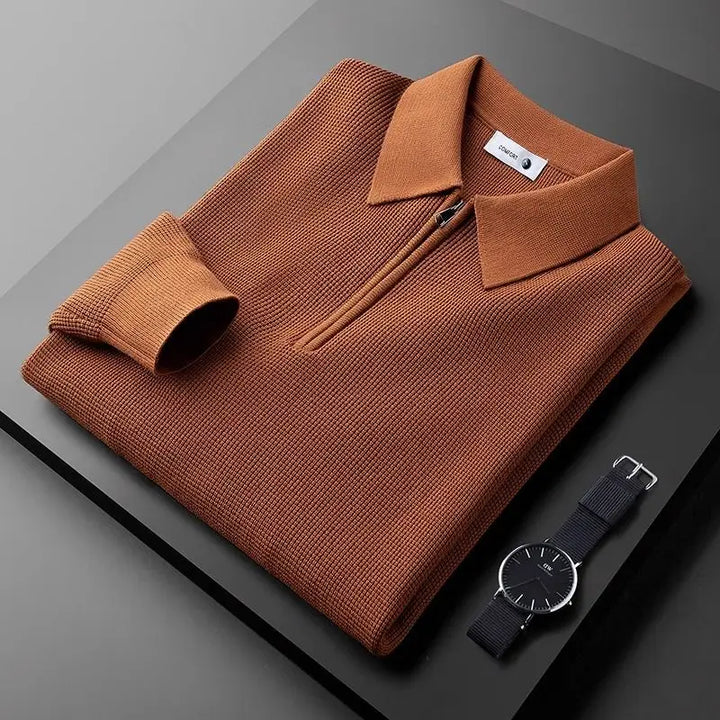 Bruno | Polo con Zip Maglia Fine