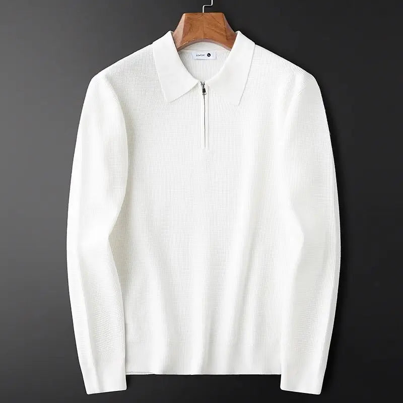 Bruno | Polo con Zip Maglia Fine