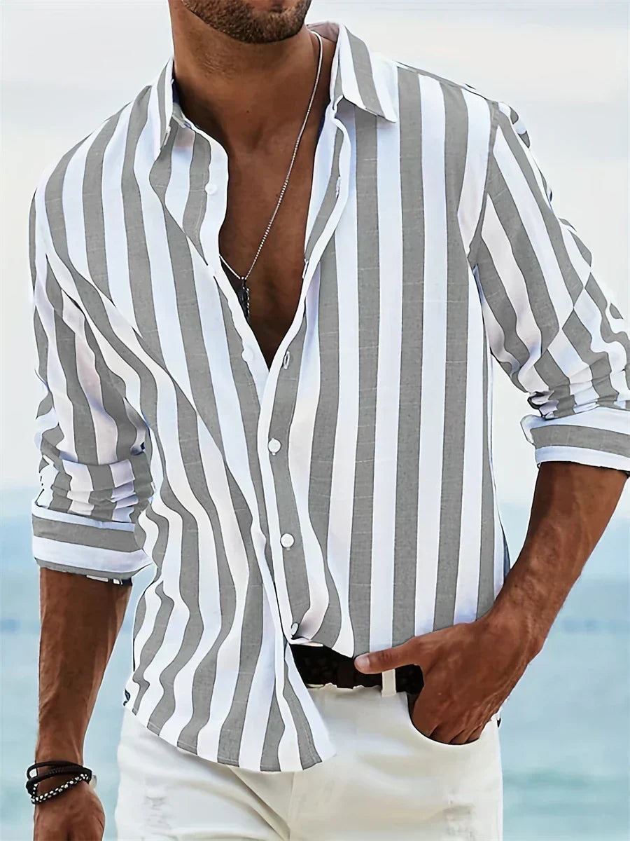 Leonardo | Camicia a Righe Estiva