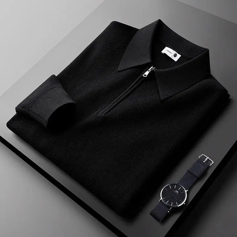 Bruno | Polo con Zip Maglia Fine