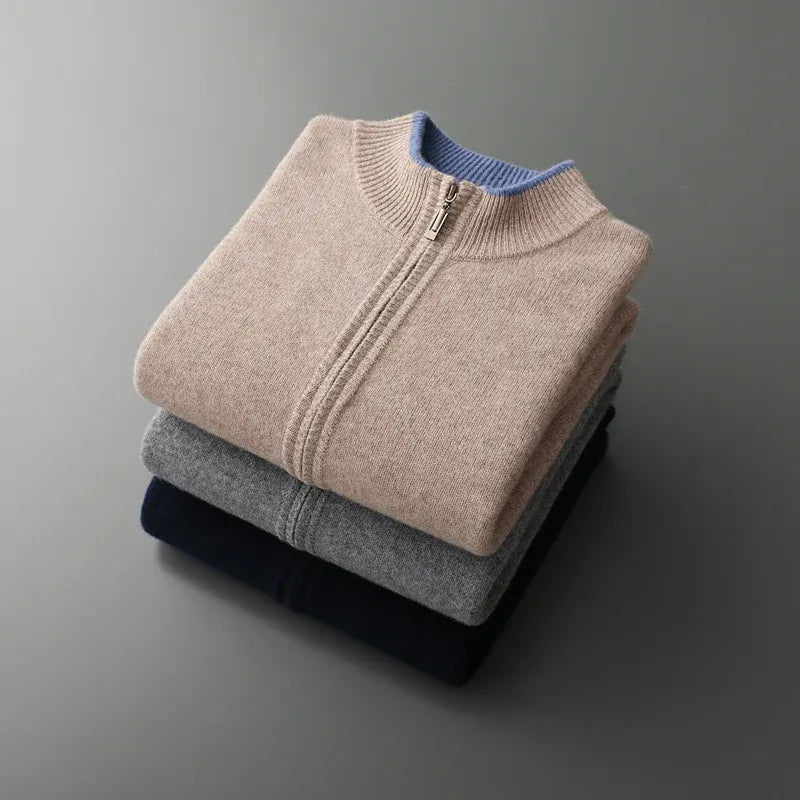 Raffaele | Cardigan Zip Elegante Leggero