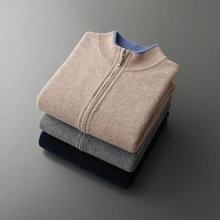 Raffaele | Cardigan Zip Elegante Leggero