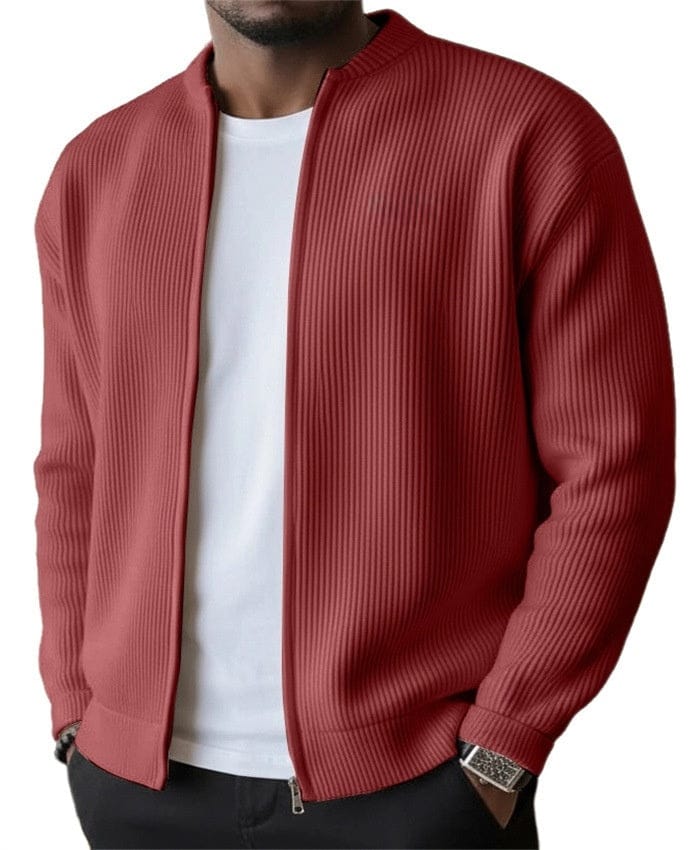 Simone | Cardigan Zip Coste Verticali