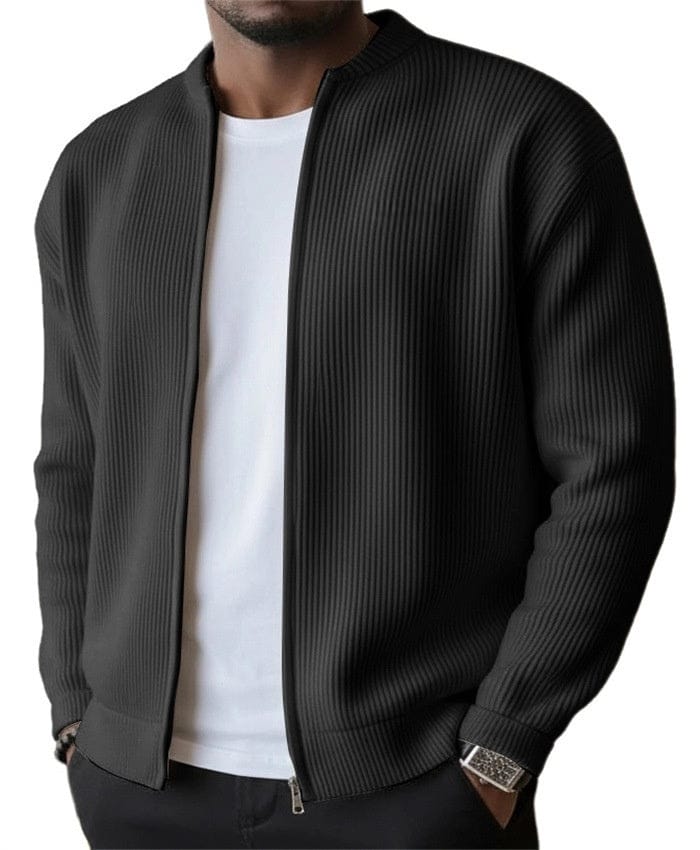 Simone | Cardigan Zip Coste Verticali