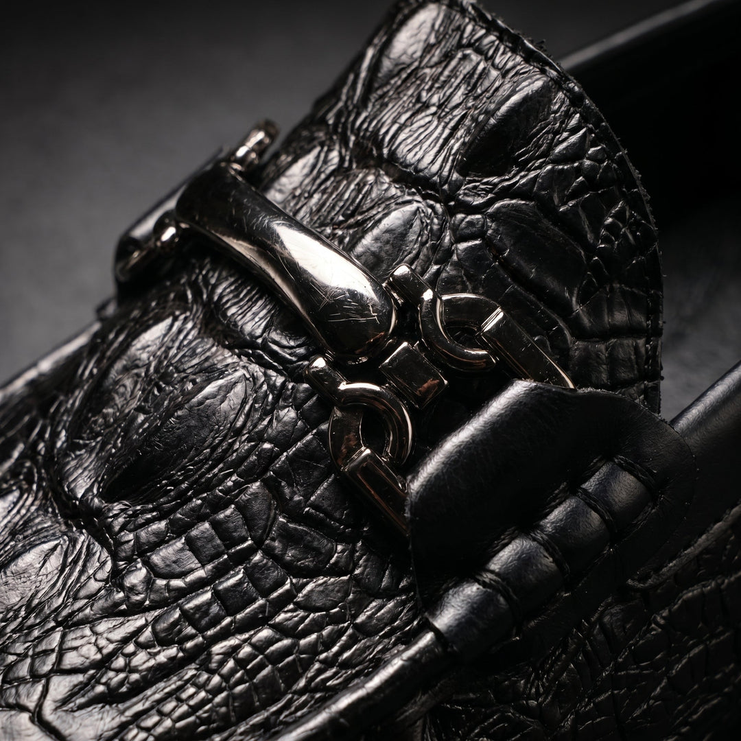 Leonardo | Mocassini Effetto Croco