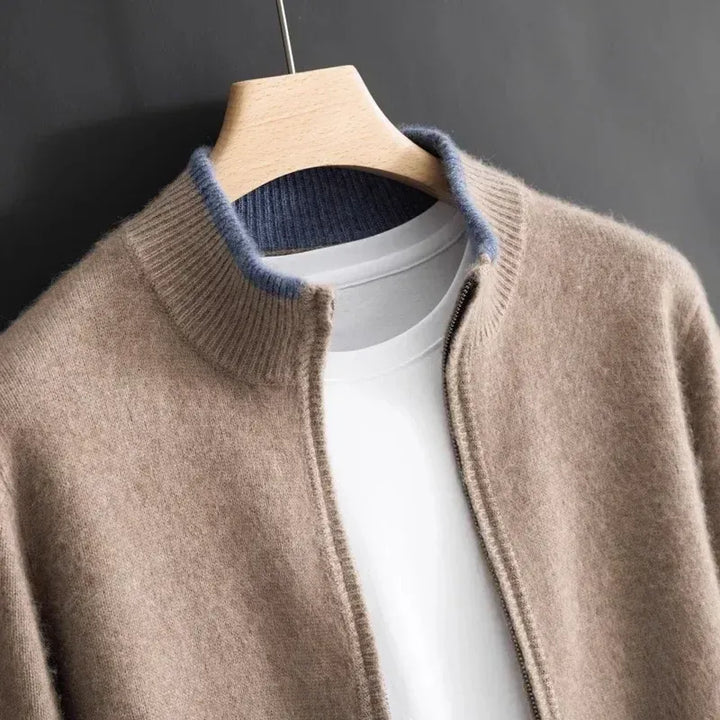 Raffaele | Cardigan Zip Elegante Leggero