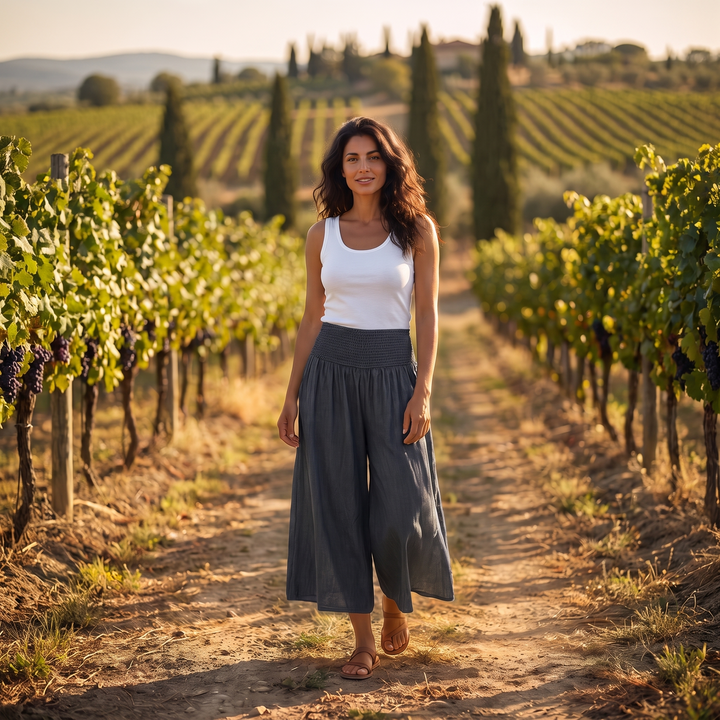 Elisa | Pantaloni a Gamba Larga