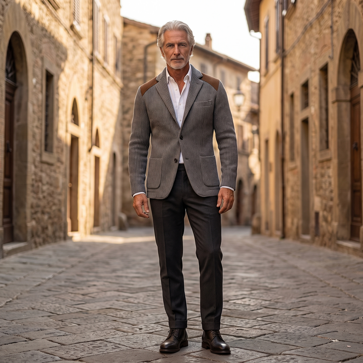 Antonio | Blazer in Maglia Testurizzata