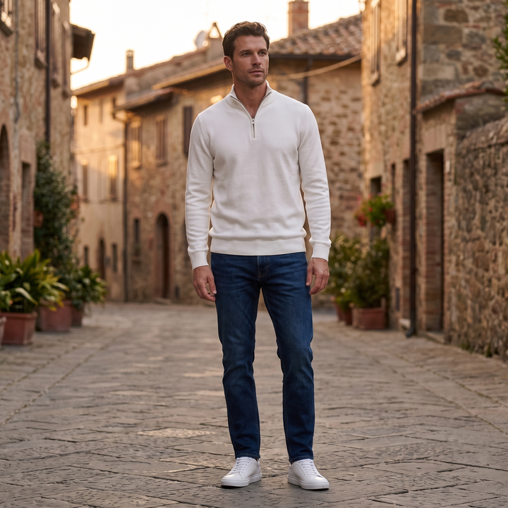 Lorenzo | Felpa con Zip Versatile