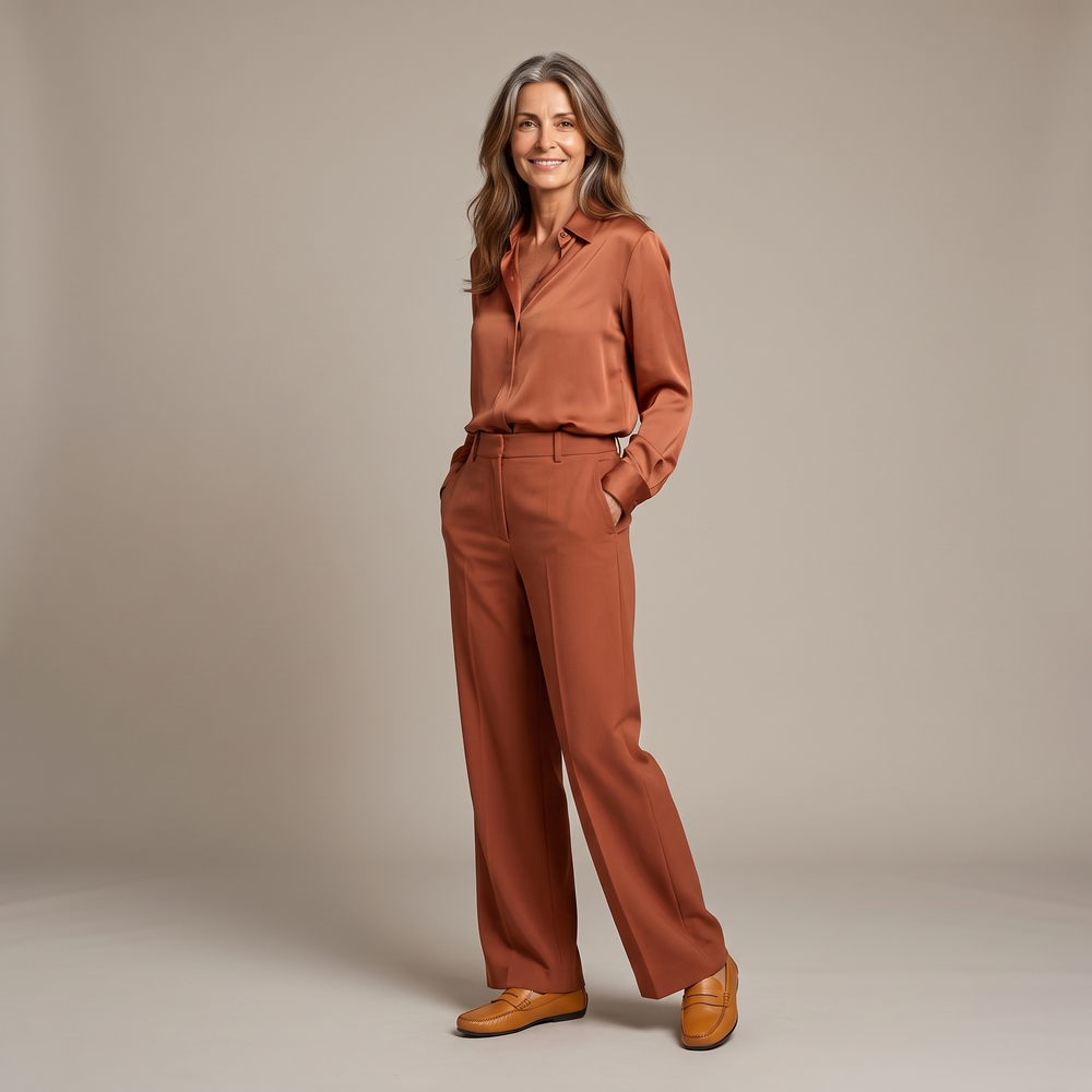 Giulia mocassini eleganti - editorial studio shot
