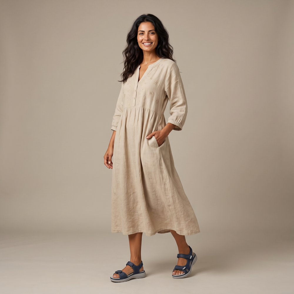 Aurora sandali comfort regolabili - editorial studio shot