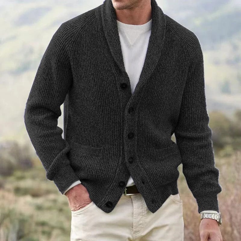 Paolo | Cardigan Collo Sciallato Caldo