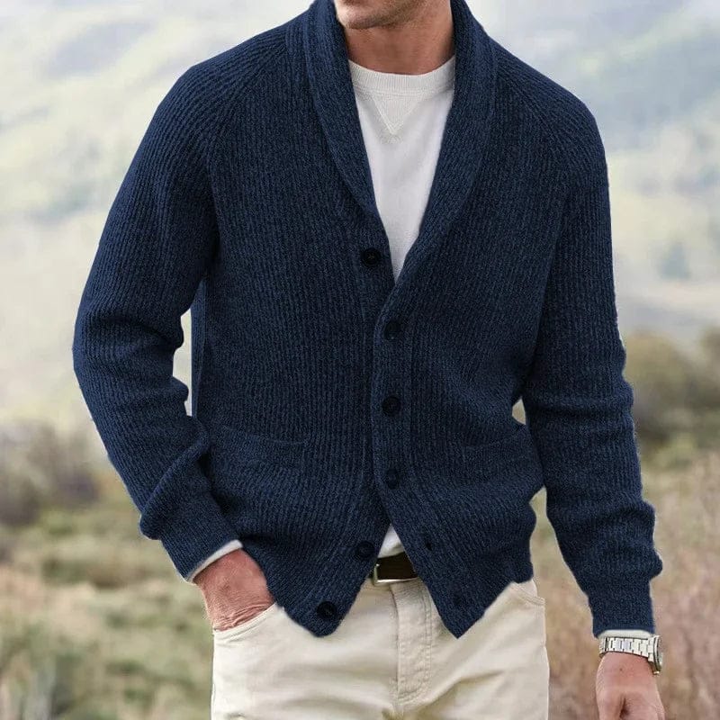 Paolo | Cardigan Collo Sciallato Caldo