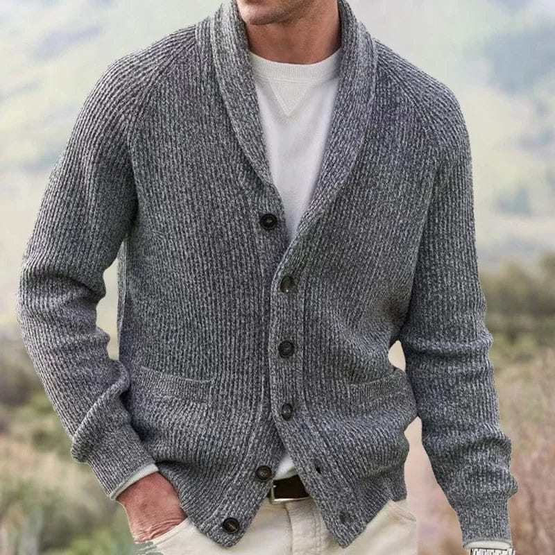 Paolo | Cardigan Collo Sciallato Caldo