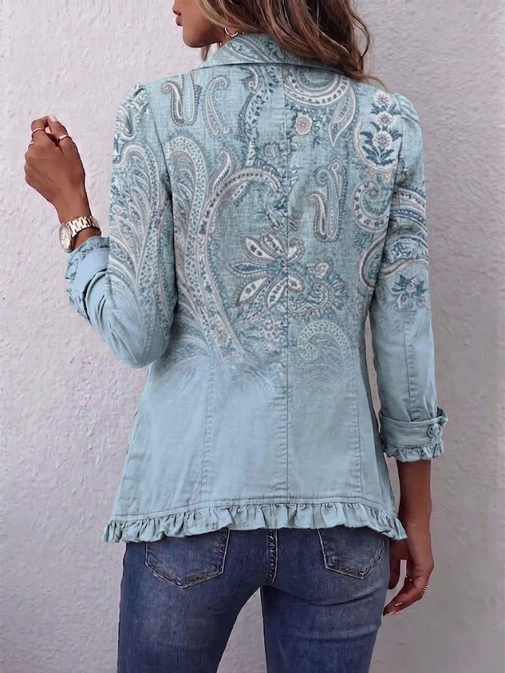 Martina | Giacca Paisley Vintage Azzurra