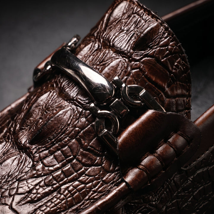 Leonardo | Mocassini Effetto Croco